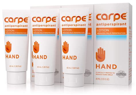 Carpe Antiperspirant Hand Lotion Pack Of 3 A Dermatologist