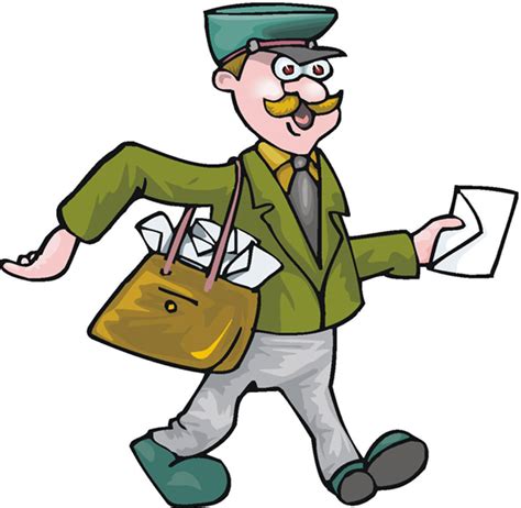 Mailman Delivering Mail Clipart Clip Art Library