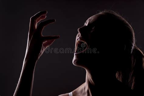 Silhouette Woman Angry Screaming Stock Photos Free And Royalty Free