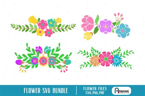 flower svg, flower svg file, flower png, flower pdf, flower clip art, flower print, flower ...