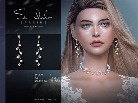 The Sims Resource S Club Ts4 Ll Earrings 2021026