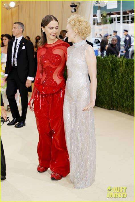 Julia Garner And Ella Emhoff Wear Stella Mccartney Mesh Looks For Met