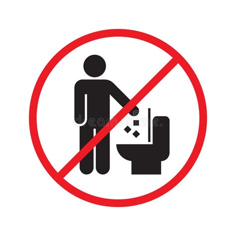 Do Not Throw Garbage Toilet Stock Illustrations 188 Do Not Throw