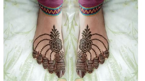 New Style Leg Mehndi Design Simple And Easy For Kids