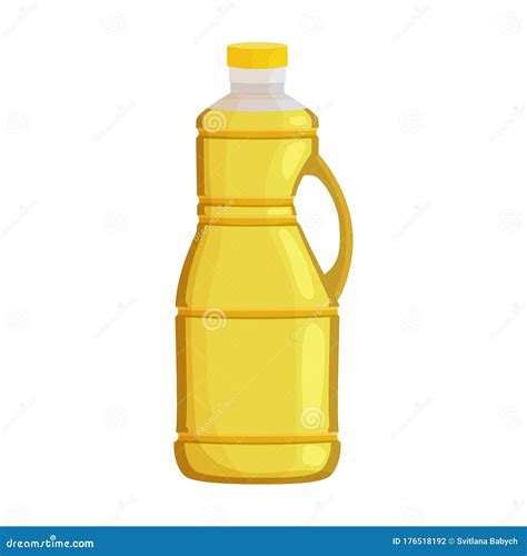 Bottle Oil Vector Iconcartoon Vector Icon Isolated On White Background