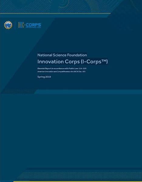 nsf issues first biennial report on i corps nsf national science foundation