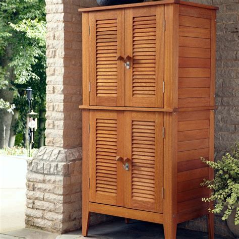 Outside Storage Cabinet With Doors Patio Storage Outdoor Storage