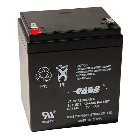 Casil Ca1240 Genuine 12v 4ah Sla Alarm Battery Industrial