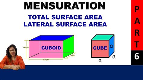 Math Class 8 Mensuration Part 6 Total Surface Area Lateral