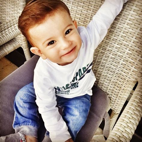 This toddler hairstyle works best with fine or wavy hair that has some form of texture. Pin by Joselinn Salcido on Baby haircuts | Baby boy ...