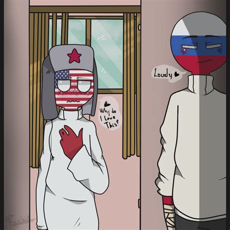 Usa X Russia Countryhumans Lovely By 24rushia On Deviantart
