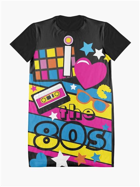 I Love The 80s Cool Neon Pop Culture Shirt And Ts Graphic T Shirt