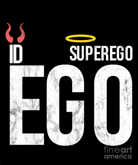 Id Ego Superego Funny Psychology Social Science Drawing By Noirty Designs Pixels