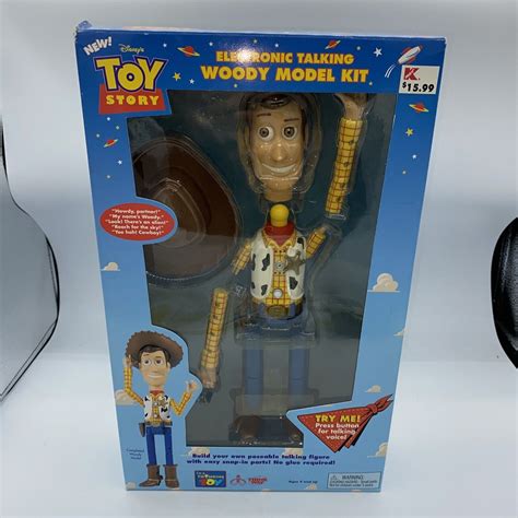 Vintage Disney Pixar Toy Story Woody Talking Model Kit By Thinkway Toys