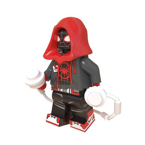 Miles Morales With Hodie Lego Spiderman Into The Spider Verse