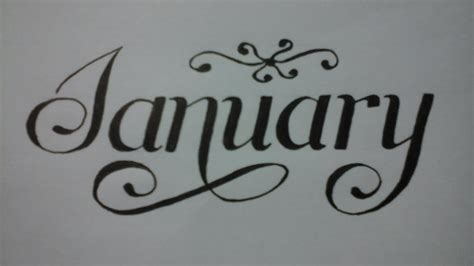 Calligraphy Writing For Beginners With Normal Pen January Youtube