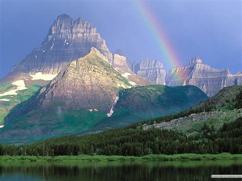 Purple Mountain Grandeur Panoramas Rainbows Lakes Mountains