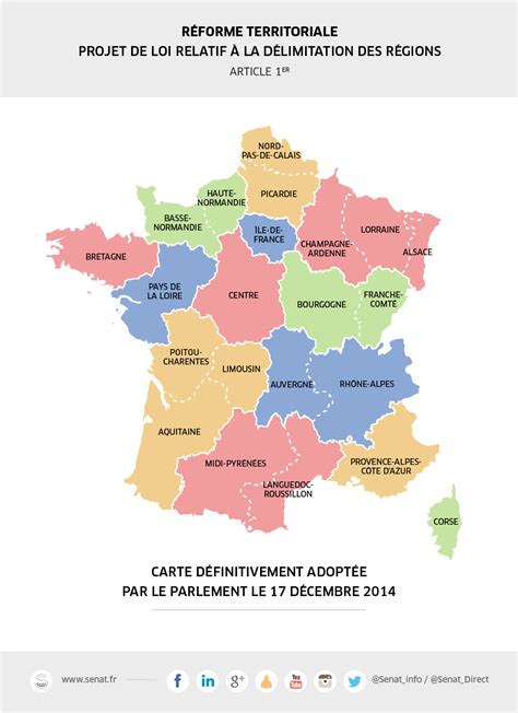 Carte vierge des régions de france réalisés à partir des données ouvertes avec google mymaps : . Réforme territoriale : vers une nouvelle délimitation des ...