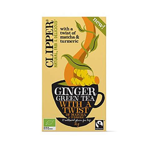 Clipper Thee Ginger Green Tea With A Twist Of Matcha Tumeric 20 Stuks