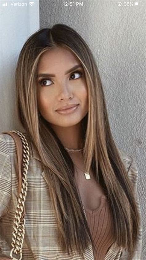 Pin By Narciso Lescano On Cabello Brown Hair Looks Haircuts For Long Hair Straight Long