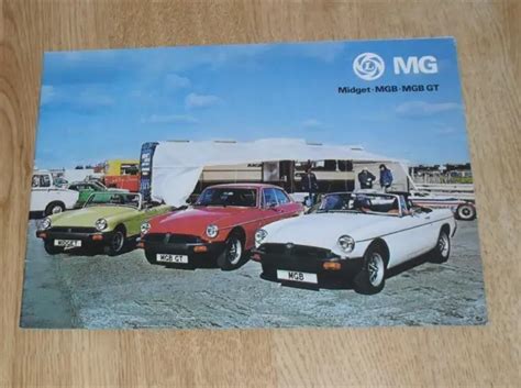 Mg Range Brochure Midget Mgb Roadster Mgb Gt Sports Cars Eur Picclick Fr