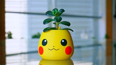 Everywhere we go, kids and adults are playing pokémon go, either relieving their childhood dreams, or learning about the pokémon for the first time. Pikachu Planter with Tail, Pokemon Pot, Anime Pen Holder, Cute 3D Printed Decor, Office ...