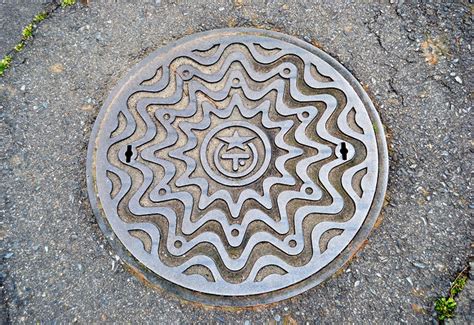 Japanese Manhole Covers Elements Of Design Otsu Japanese