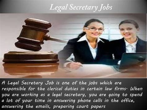 Their main role involves researching the situation in the marketplace. Legal secretary jobs by jamesmartinny - Issuu