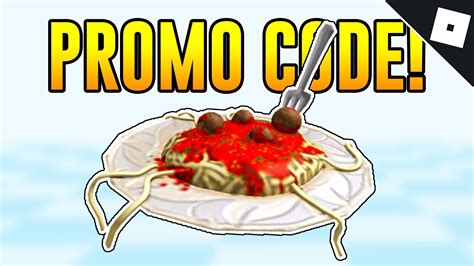 Promo Code How To Get The Pasta Hat Roblox Youtube