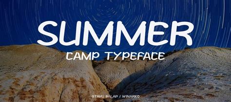 Summer Camp Font Fontdownload