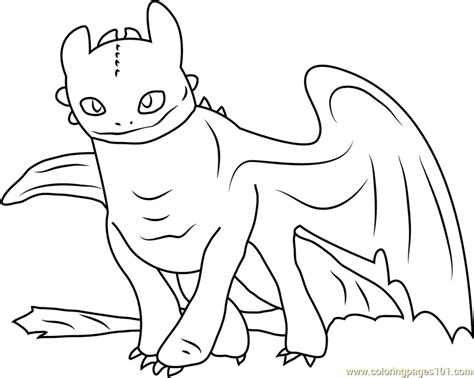 Toothless Coloring Page Free How To Train Your Dragon Coloring Pages