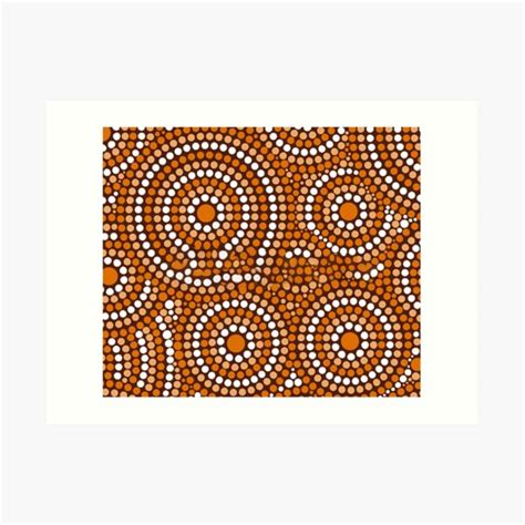 Aboriginal Art Australian Tribes Dot Art Print By Ylacchari Redbubble