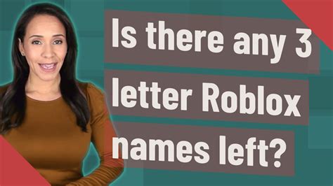 Is There Any 3 Letter Roblox Names Left Youtube
