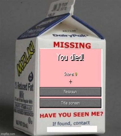 Milk Carton Imgflip