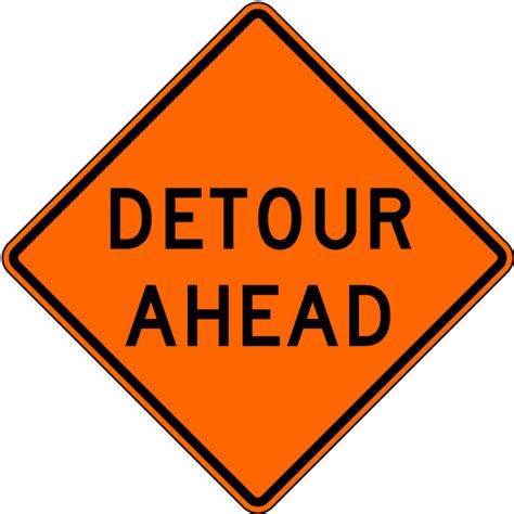 Detour Ahead Sign X4562 Ahd By