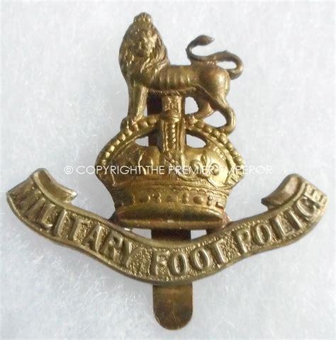 British Military Foot Police Cap Badge Circa1885 1926 Relic