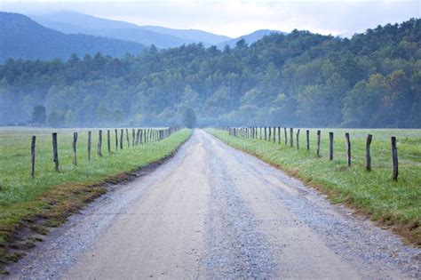 Unpaved Country Road And Pasture Stock Photo Image Of Blue