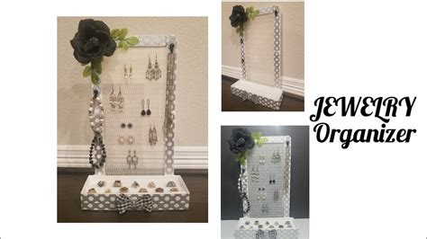 Jewellery Organizer Cute And Easy Diy Ring And Earrings Holder Tray