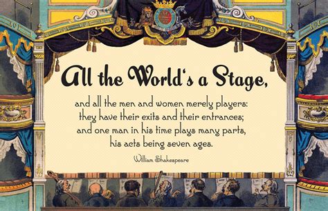 All The Worlds A Stagequote William Shakespeare Works Of