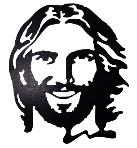 Rostro Jesus Sonriente Jesus Drawings Jesus Face Clip Art Black And