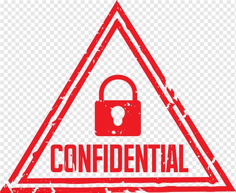 Confidential Stamp Lock Triangle Shape Png Pngwing