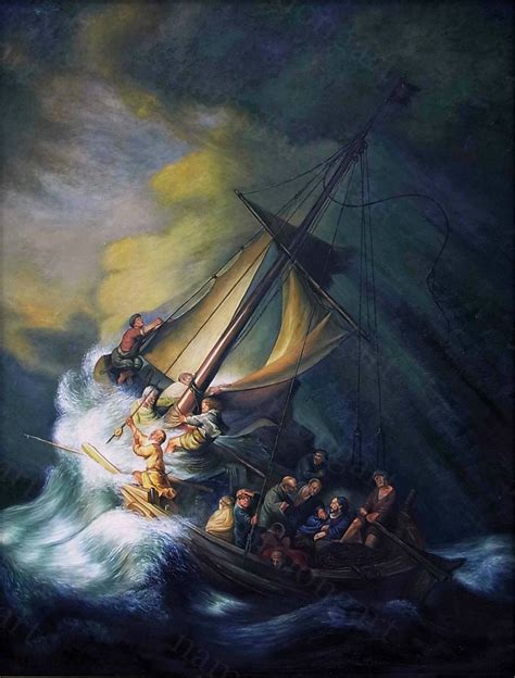 Rembrandt Van Rijn Christ In The Storm On The Sea Of Galilee Etsy