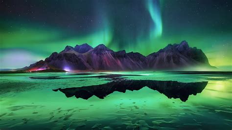 Aurora Borealis Iceland Northern Lights Hd Travel Wallpapers Hd