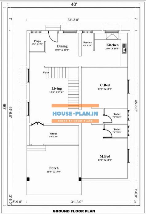 North Facing House Plan North Facing House Vastu Plan Designinte