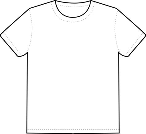 Blank T Shirt Outline Template Professional Template Examples