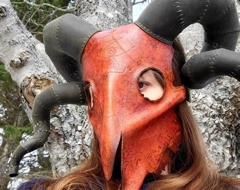 Pagan Ram Skull Mask Etsy