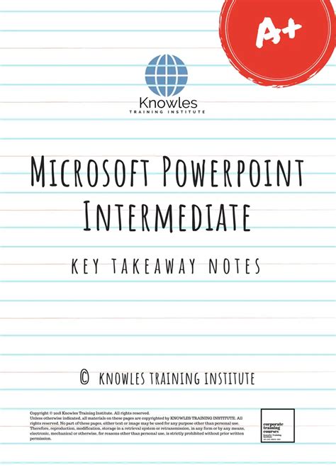Microsoft Powerpoint Intermediate Training Course In Singapore