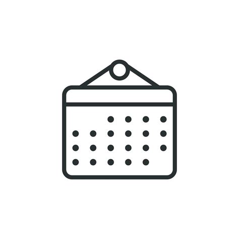 Calendar Organizer Icon In Flat Style Appointment Event Vector