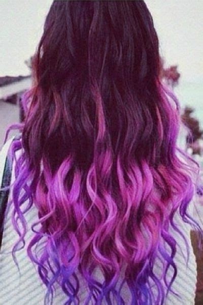 Fashion Gradual Color Hair Extension Dyed Curly Hair Dye