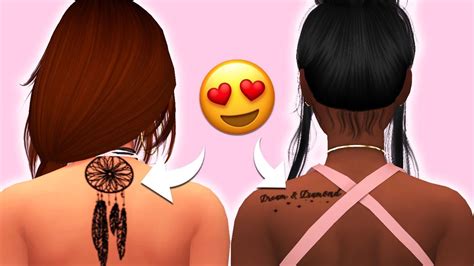 How To Create Cc Tattoos The Sims 4 Jaelles New Tatt Youtube